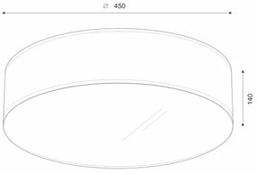 Brilagi - LED Stropné svietidlo SIRIJA LED/36W/230V pr. 45 cm čierna