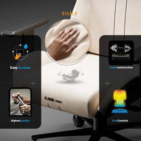 Béžové herné kreslo Diablo X.ONE Prime Desert Storm