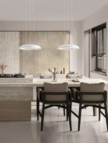 LED stmievateľný biely moderný luster Ormi 40