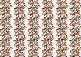 Fototapeta - Vtáky a kvety (254x184 cm), 10 ďalších rozmerov