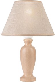 Stolná lampa AMFORA 1xE27/60W/230V béžová/buk