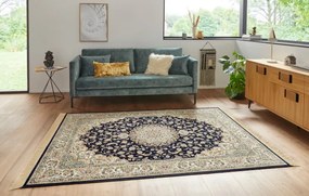 Koberec Hanse Home Naveh Antik Nain tmavomodrý / krémový