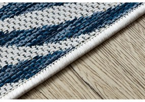 Kusový koberec Vetvičky modrý 140x190cm