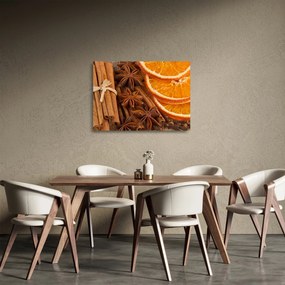 Sklenený obraz - Vonné korenie (70x50 cm)