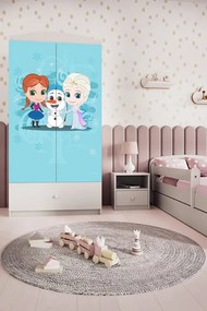 Dětská šatní skříň BABYDREAMS Ledové království bílá