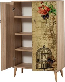 Skrinka Mega Sonoma Oak Roses