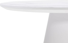 Konferenčný stolík Margos 46 cm biely/mramor I