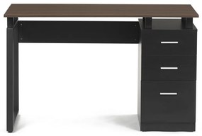 Kancelársky stôl 3218 OAK, čierny a dubový