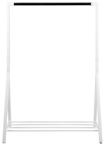 Biely kovový stojan na oblečenie Brent - Actona