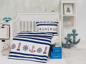 Kvalitná luxusná posteľná bielizeň - Navy Cotton deluxe cover 40/60