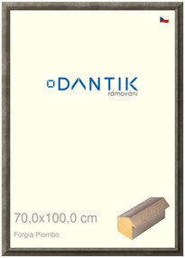 DANTIK rám na obraz 70x100 | Forgia Piombo (Plexi Čiré)