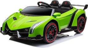 LEAN CARS Lamborghini Veneno batériové auto Zelená