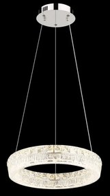 Globo 67387-24 - LED stmievateľný luster na lanku LAUREL LED/24W/230V číre + diaľkové ovládanie