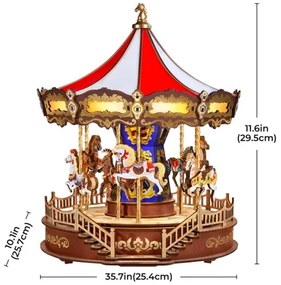 RoboTime - 3D skladačka hudobnej skrinky Klasický kolotoč 5V