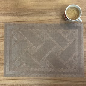 Podložka Deluxe pod tanier Kendrick svetlo hnedá 35x45cm TiaHome