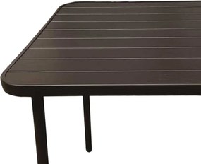 Garden Line ŠTVORCOVÝ ZÁHRADNÝ STÔL 80 x 80 x 72 CM HNEDÝ