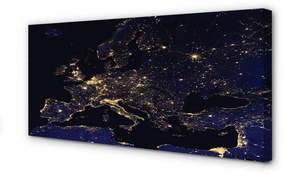 Obraz canvas sky mapa svetle 140x70 cm