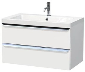 Kúpeľňová skrinka s umývadlom Naturel Pavia 85x53x49 cm biela mat PAVIA385ZCR, 1 ks