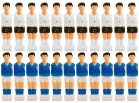 Sada 22 figúrok na stolný futbal biela, modrá