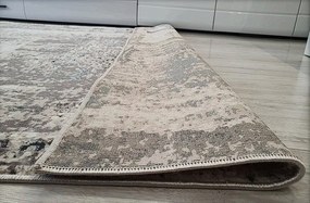 HU Sivo-modrý moderný koberec Luxess 89-Navy Rozmer: 80x150 cm