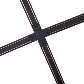 Moderný koľajnicový systém s 12 čiernymi bodovými svetlami 1-fázový - Magnetic Eggy