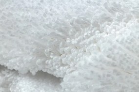 Kúpeľňový koberček SUPREME WAVES vlny, biely kruh