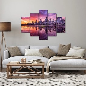 Obraz - Budhovia v západe slnka (150x105 cm)