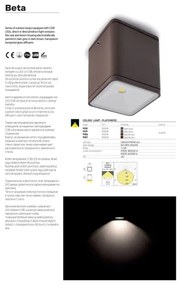 Redo 9080 - LED vonkajšie nástenné svietidlo BETA LED/6W/230V 3000K IP54 hnedé