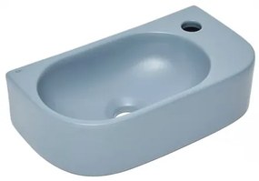 Umývadlo SAT Infinitio 40x21,5 cm tmavě modrá mat bez prepadu SATINF4021DBLM, 1 ks