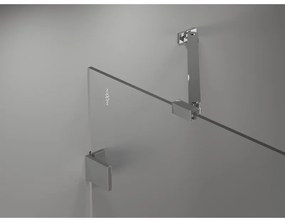 Mexen Lunar-B, výklopný sprchový kút ľavý 85 x 70 cm, 8mm číre sklo, chrómový profil, 832-085-070-01-00-L