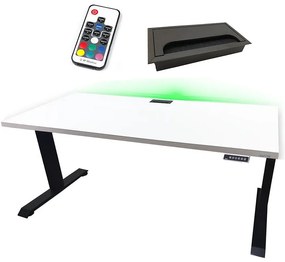 Písací Stôl Top Elektr. Čierna 120x60x2,8 Model 2