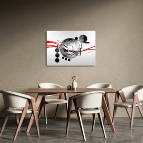 Abstraktný sklenený obraz (70x50 cm)