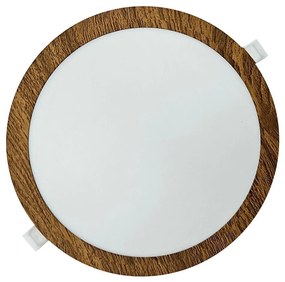 LED Podhľadové svietidlo CIRCLE LED/24W/230V 4200K pr. 29,6 cm hnedá
