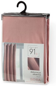 ZATEMŇOVACÍ ZÁVES NA KRÚŽKOCH ROSA 140X250 CM TMAVORUŽOVÁ