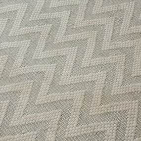 Asra, Kusový ručne tkaný koberec Woolen 5 White, 150x240, biela, obývacia izba