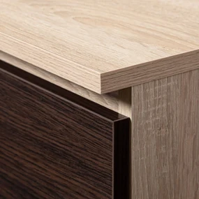 Komoda Kuwait 3D 3D (dub sonoma + wenge). Vlastná spoľahlivá doprava až k Vám domov. 1117163