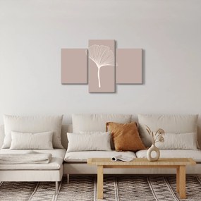 Obraz - Béžové listy N⁰5 (90x60 cm)
