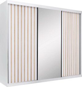 XXXLutz SKRIŇA S POSUVNÝMI DVERAMI, biela, 250/215/59,5 cm P & B - Skrine - 000885001519