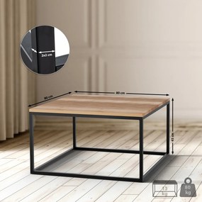 Konferenčný stolík Manteo 80x80x45 cm - dub
