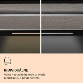 Klarstein Mariana Neo 60, plochý digestor, 60 cm, 640 m³/h, odsávanie vzduchu, LED