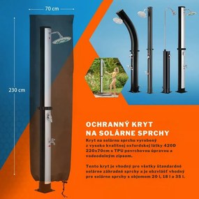 Solárna sprcha DELFINA, 20 l, čierna Jurhan