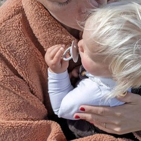 BIBS De Lux cumlíky, kaučuk 2ks - veľkosť 1 - Pink Plum Peach