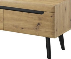 Široká TV skrinka Nordi, dub artisan, 160 cm
