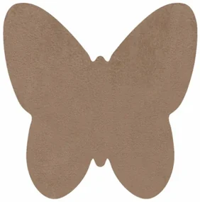 Koberec protišmykový SHAPE 3150 Motýľ Shaggy - camel, béžový plyš