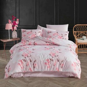 Obliečky bavlnené Laura Ružová 200x140cm+90x70cm TiaHome