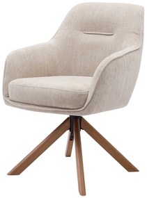 Krémovobiele čalúnené jedálenské kreslá v súprave 2 ks Avola – Unique Furniture