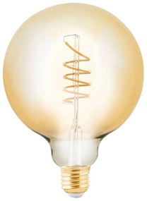LED žiarovka Globe E27 4W jantár Ø 12,5 cm