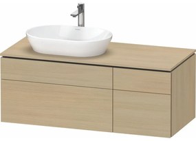 DURAVIT L-Cube závesná skrinka pod umývadlo na dosku (umývadlo vľavo), 4 zásuvky, 1220 x 550 x 482 mm, dub Mediterrane, LC4876071710000