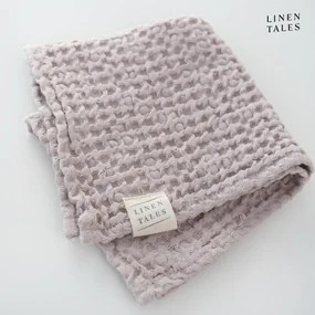 Svetloružový uterák 50x70 cm Honeycomb - Linen Tales