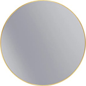 Erga Round, okrúhle zrkadlo 100cm, zlatý rám, ERG-V01-ROUND-1010-GD
